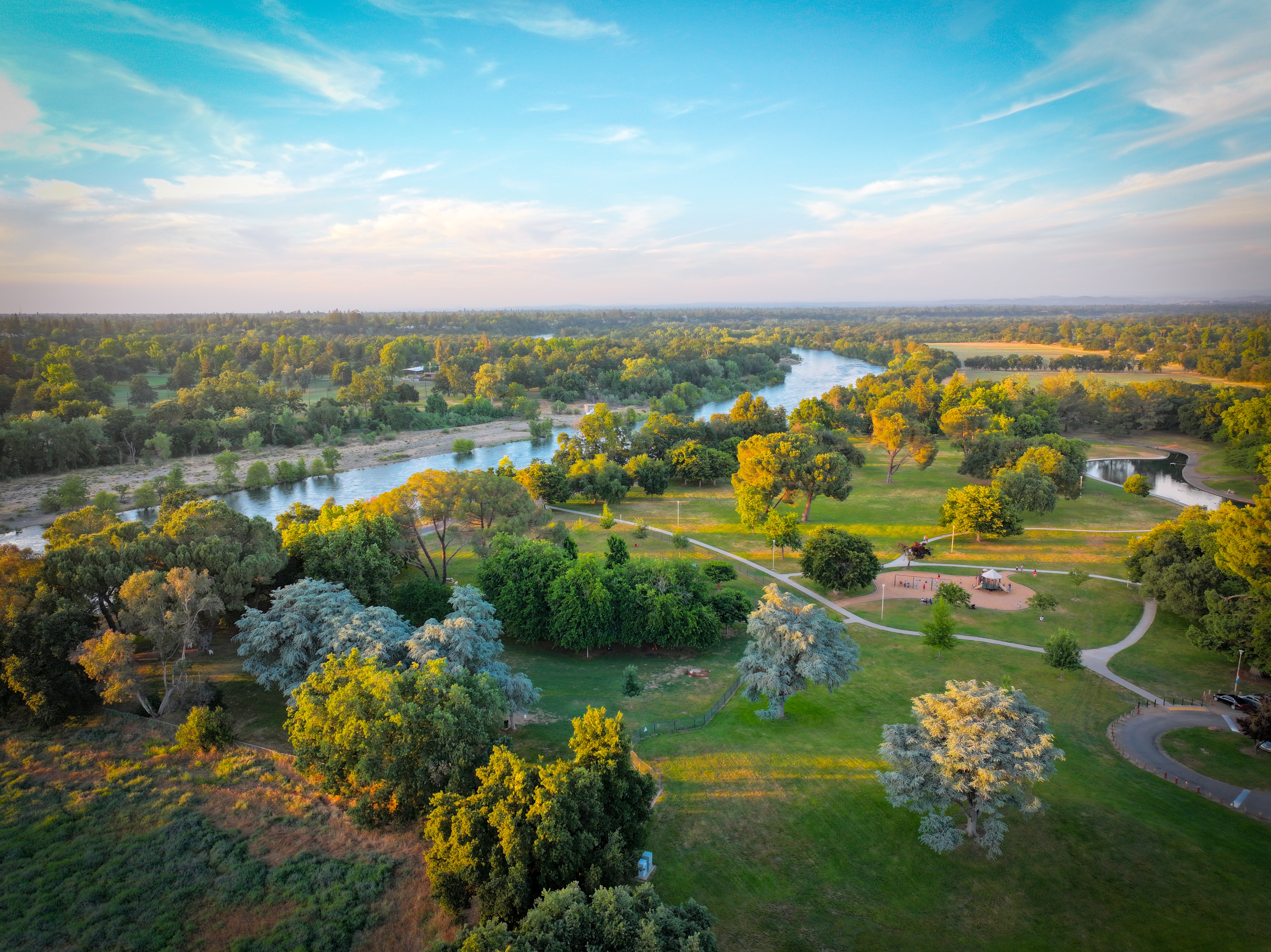 Hagan Community Park aerial shot